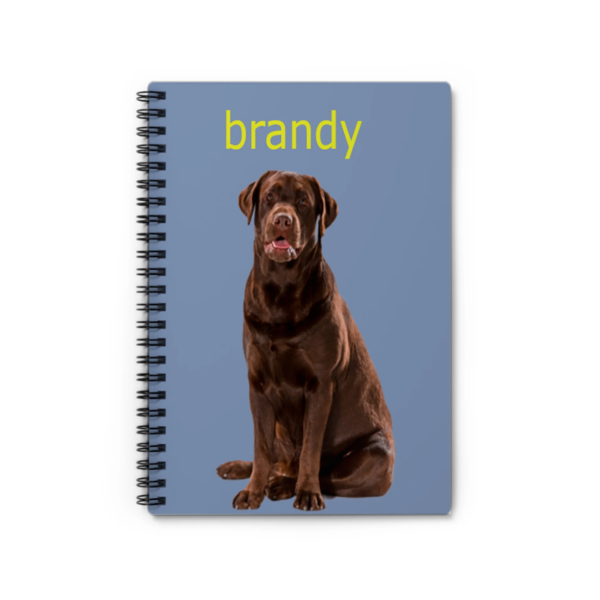 Spiral notebook with your pet’s portrait – perfect for journaling