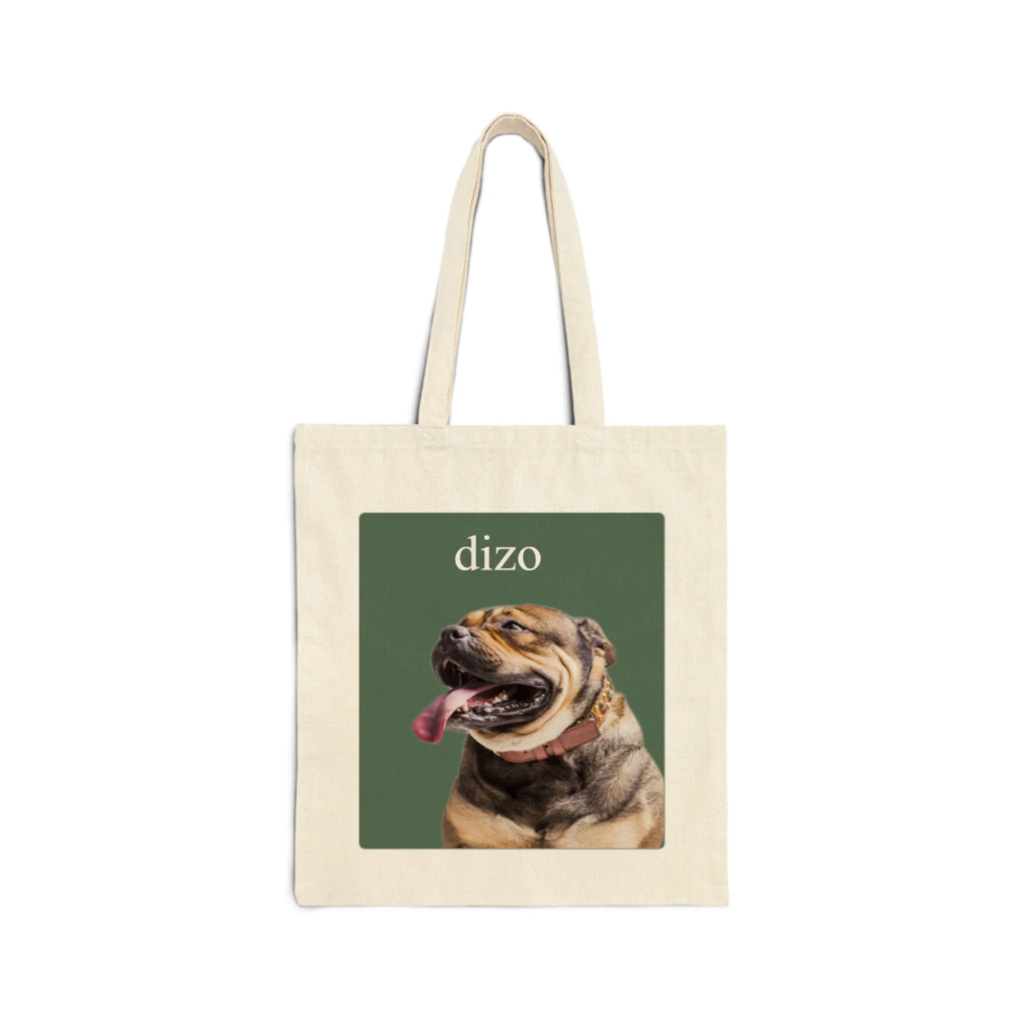 Cotton tote bag with your pet design
